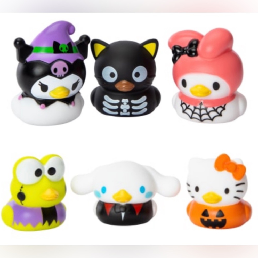Hello Kitty & Friends Halloween Rubber Duckz Ducks Jeep Ducks Set Of 6